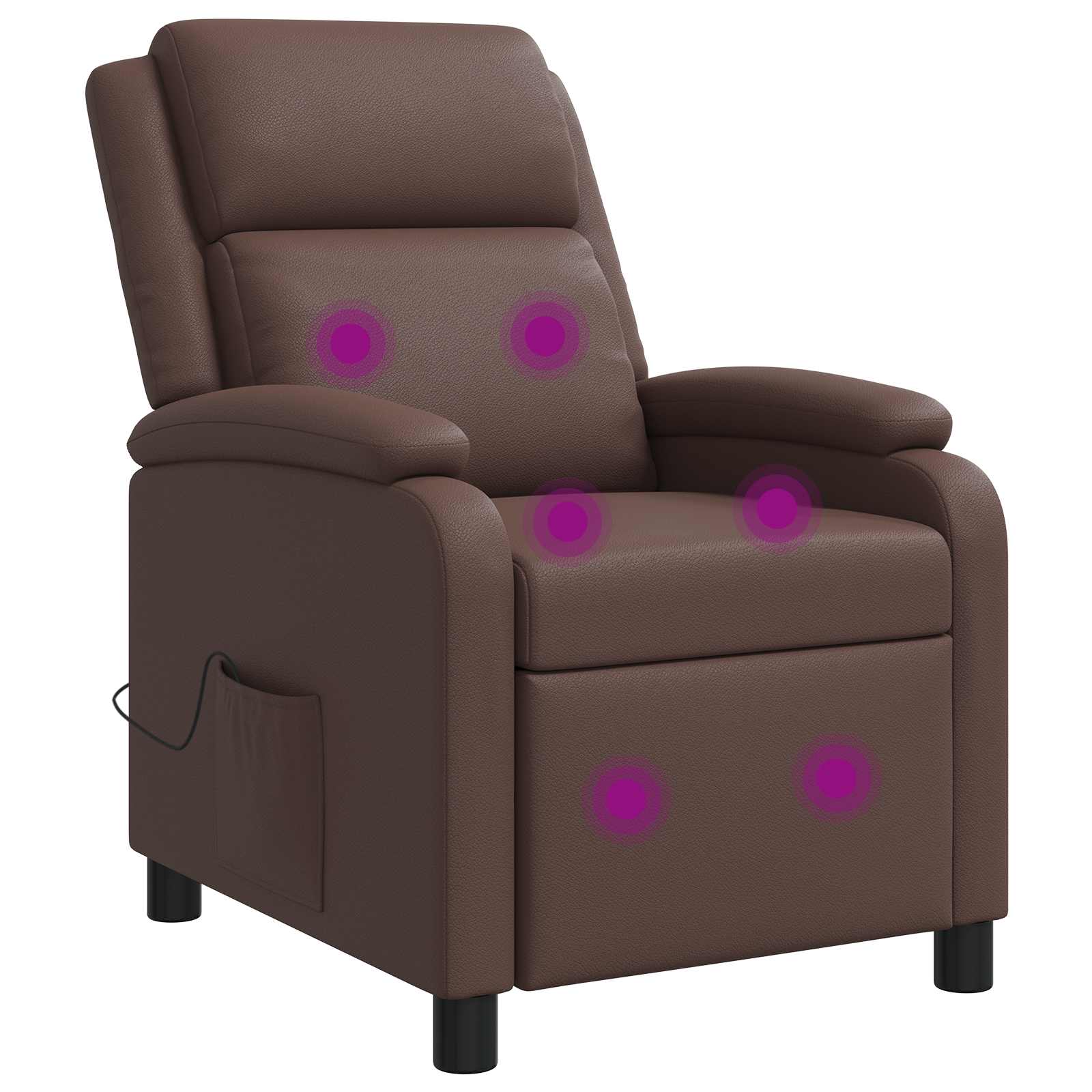 vidaXL Relaxfauteuil Zwart Kunstleer