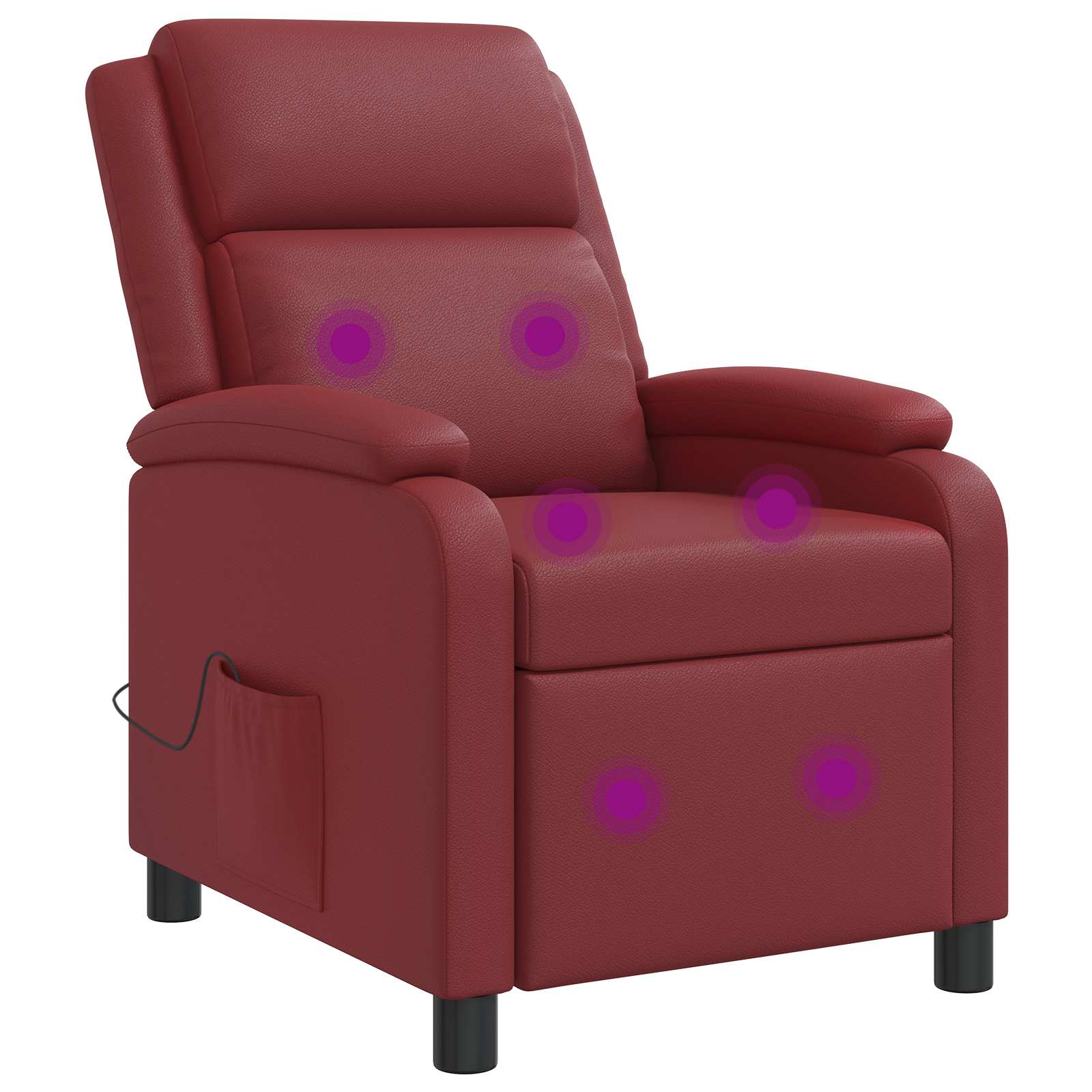 vidaXL Relaxfauteuil Zwart Kunstleer