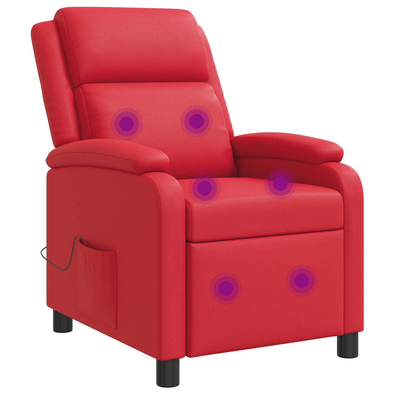 vidaXL Relaxfauteuil Zwart Kunstleer