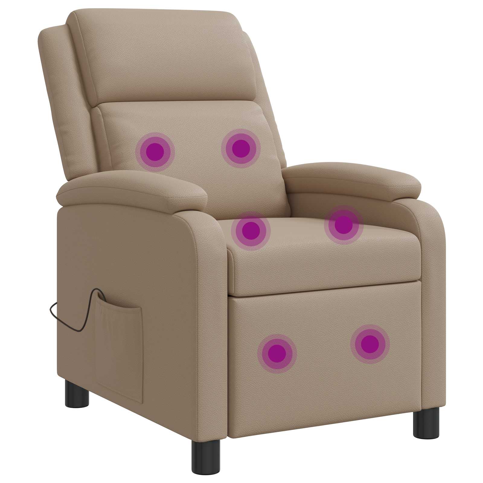 vidaXL Relaxfauteuil Zwart Kunstleer