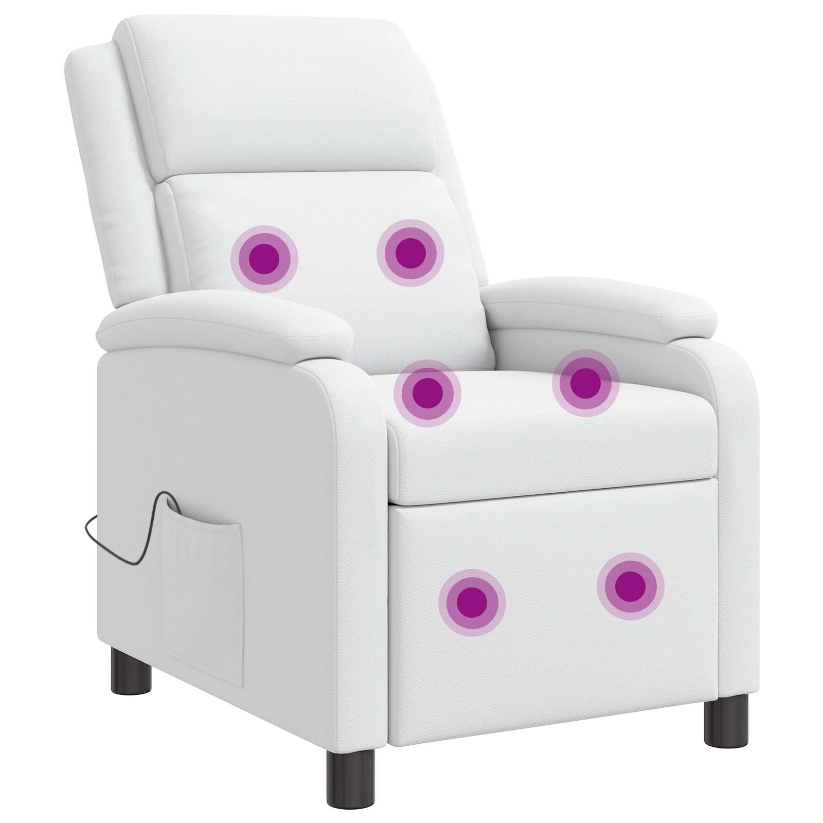 vidaXL Relaxfauteuil Zwart Kunstleer