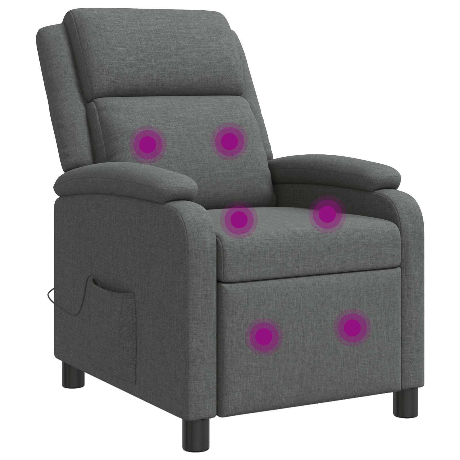 vidaXL Relaxfauteuil Lichtgrijs Stof