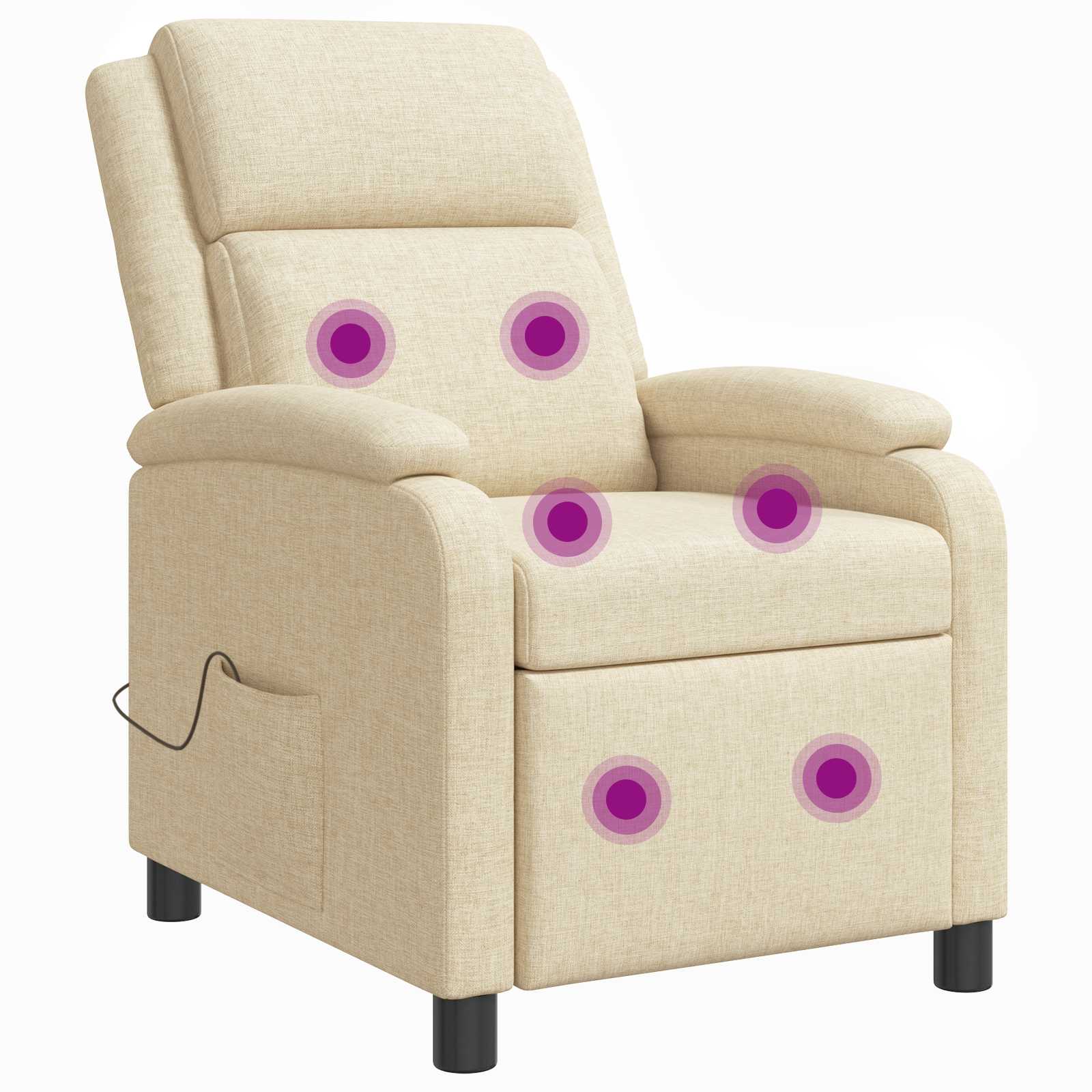 vidaXL Relaxfauteuil Lichtgrijs Stof