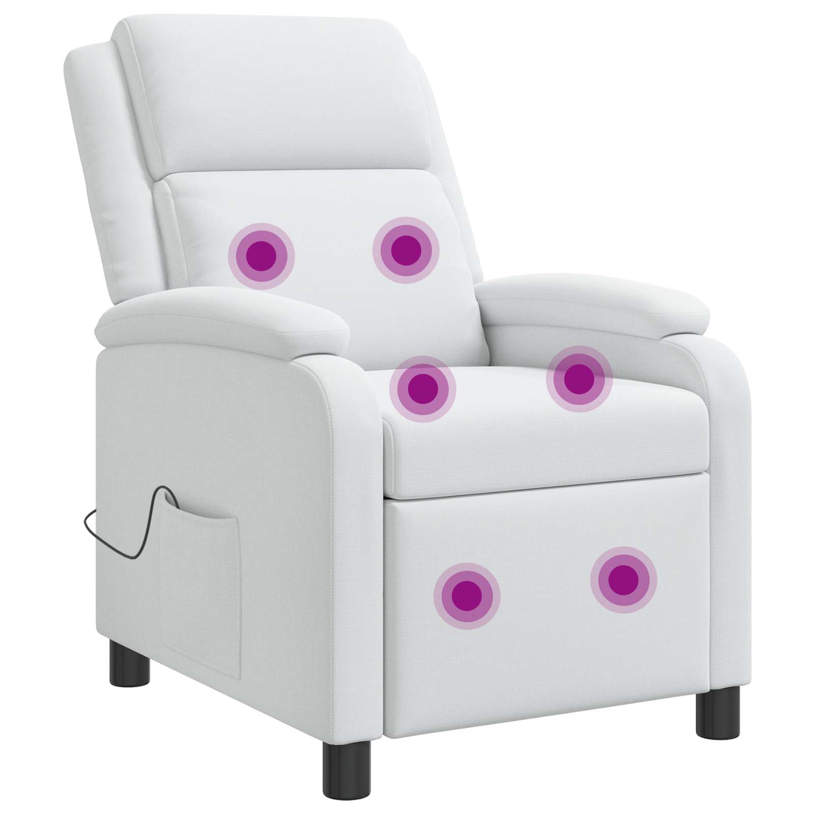 vidaXL Relaxfauteuil Lichtgrijs Stof