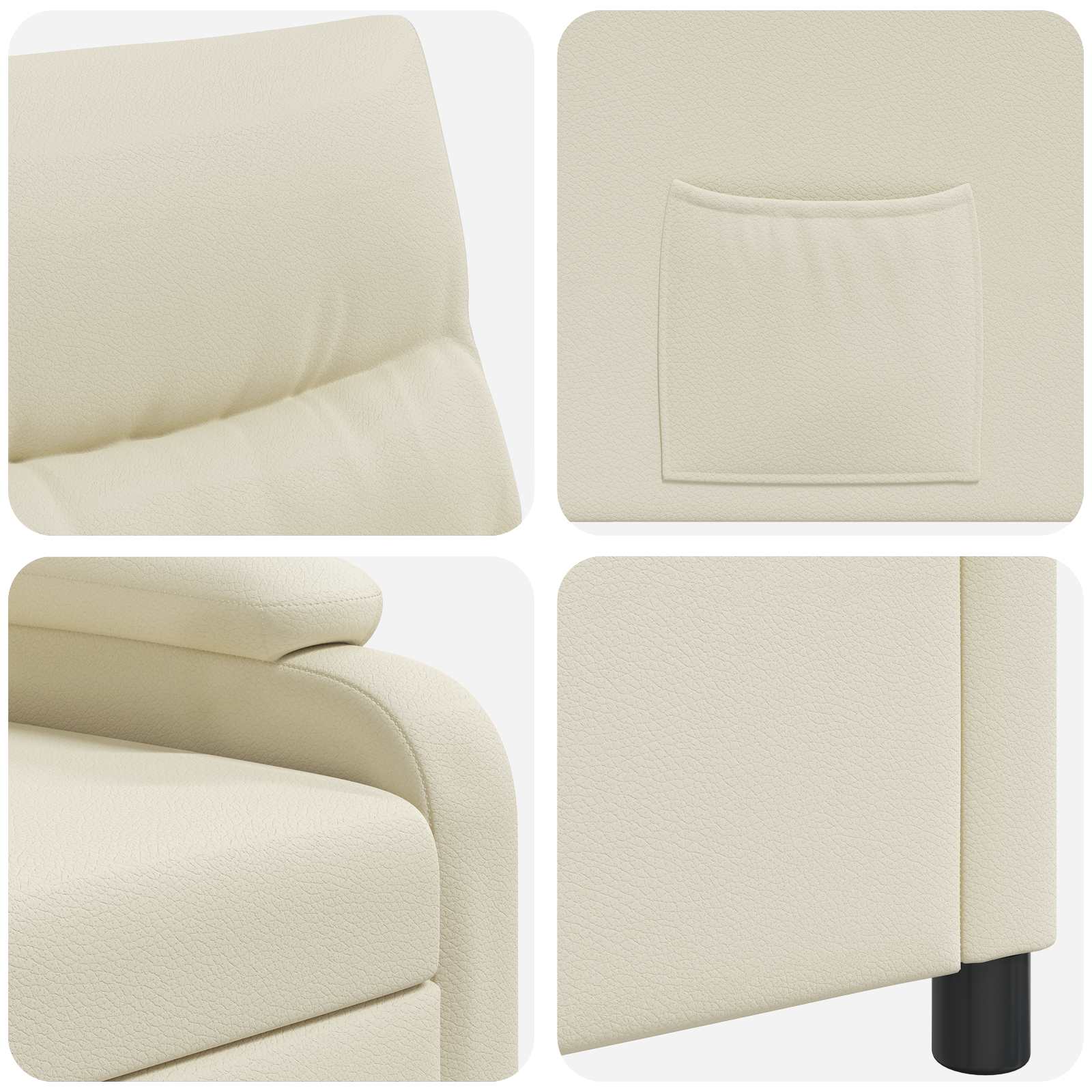 vidaXL Relaxfauteuil Zwart Kunstleer