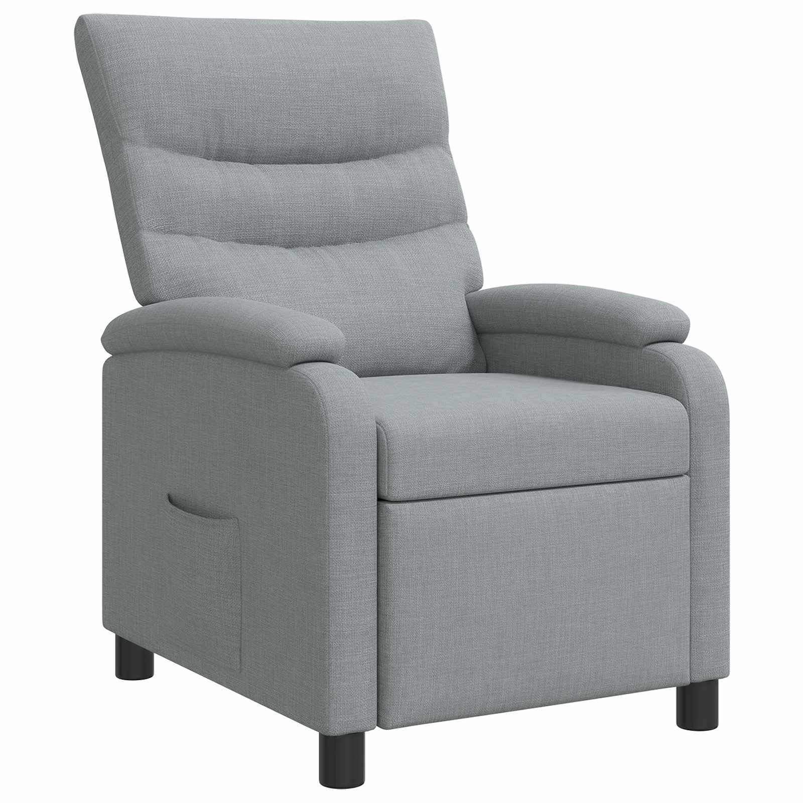 vidaXL Relaxfauteuil Lichtgrijs Stof