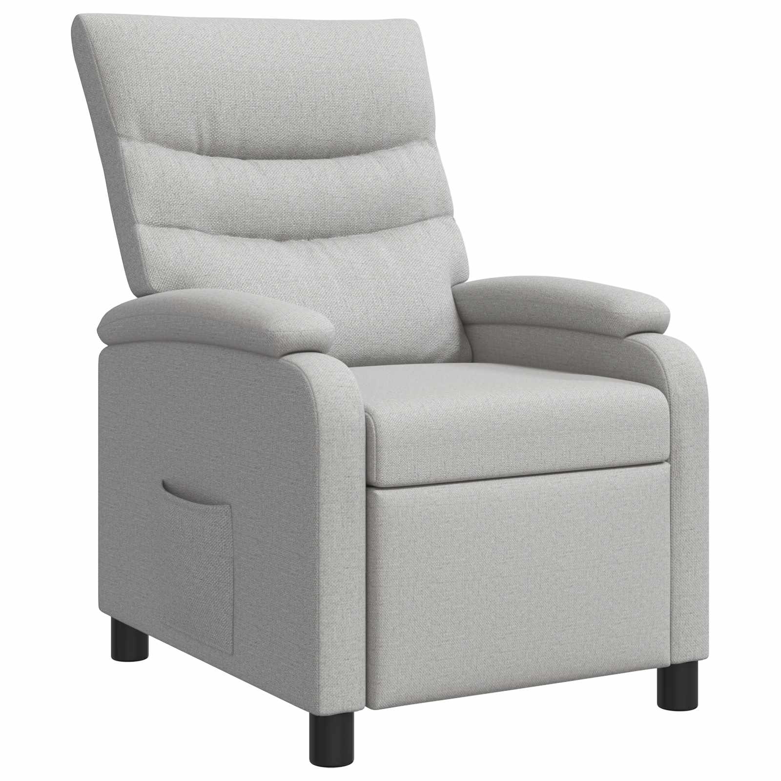 vidaXL Relaxfauteuil Lichtgrijs Stof