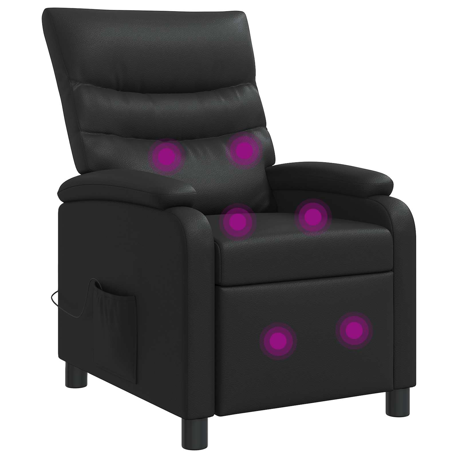 vidaXL Relaxfauteuil Zwart Kunstleer