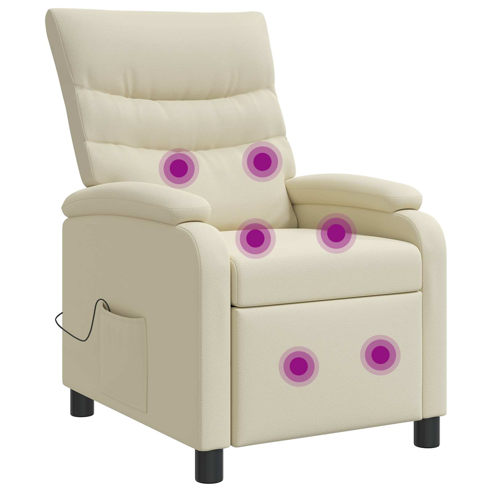 vidaXL Relaxfauteuil Zwart Kunstleer