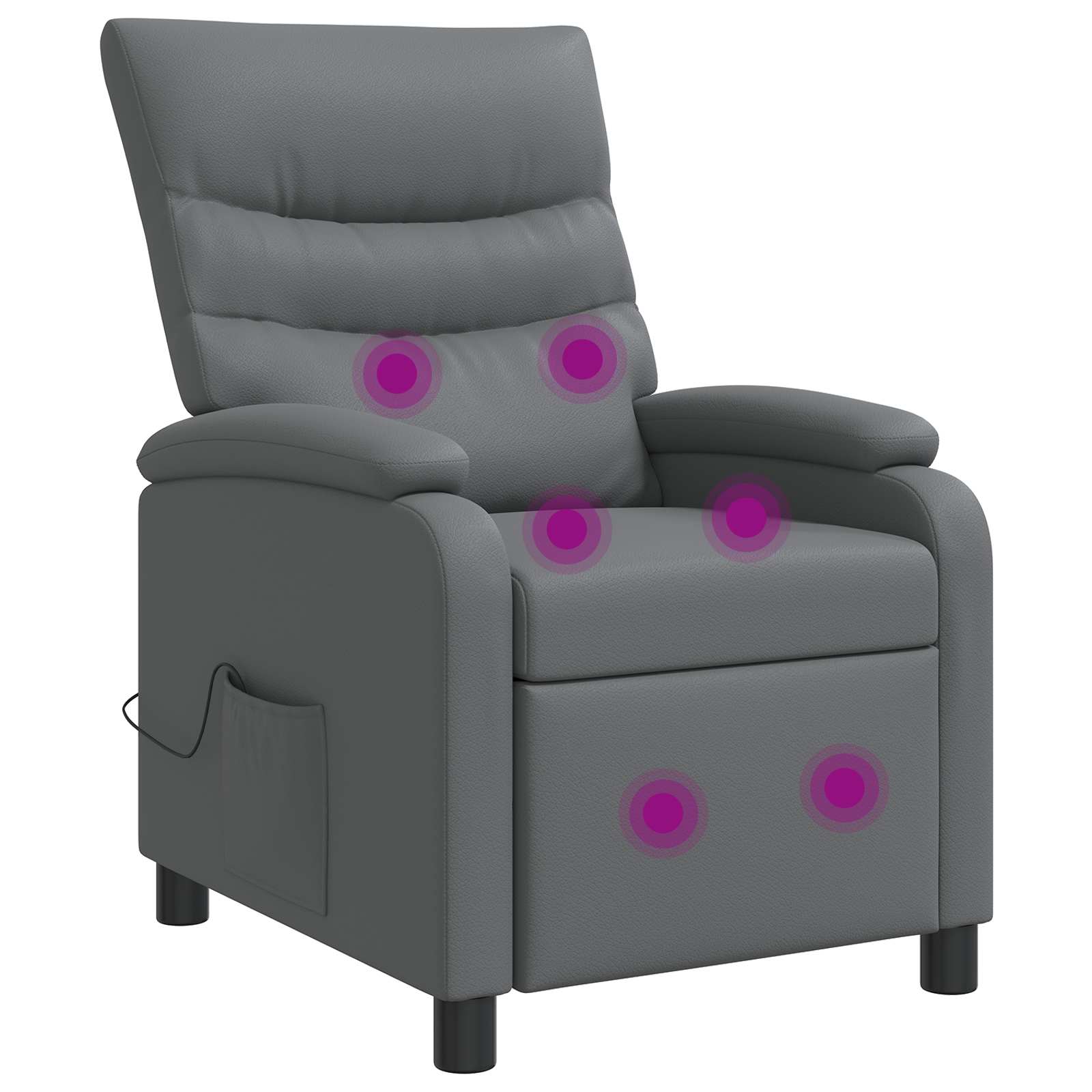 vidaXL Relaxfauteuil Zwart Kunstleer