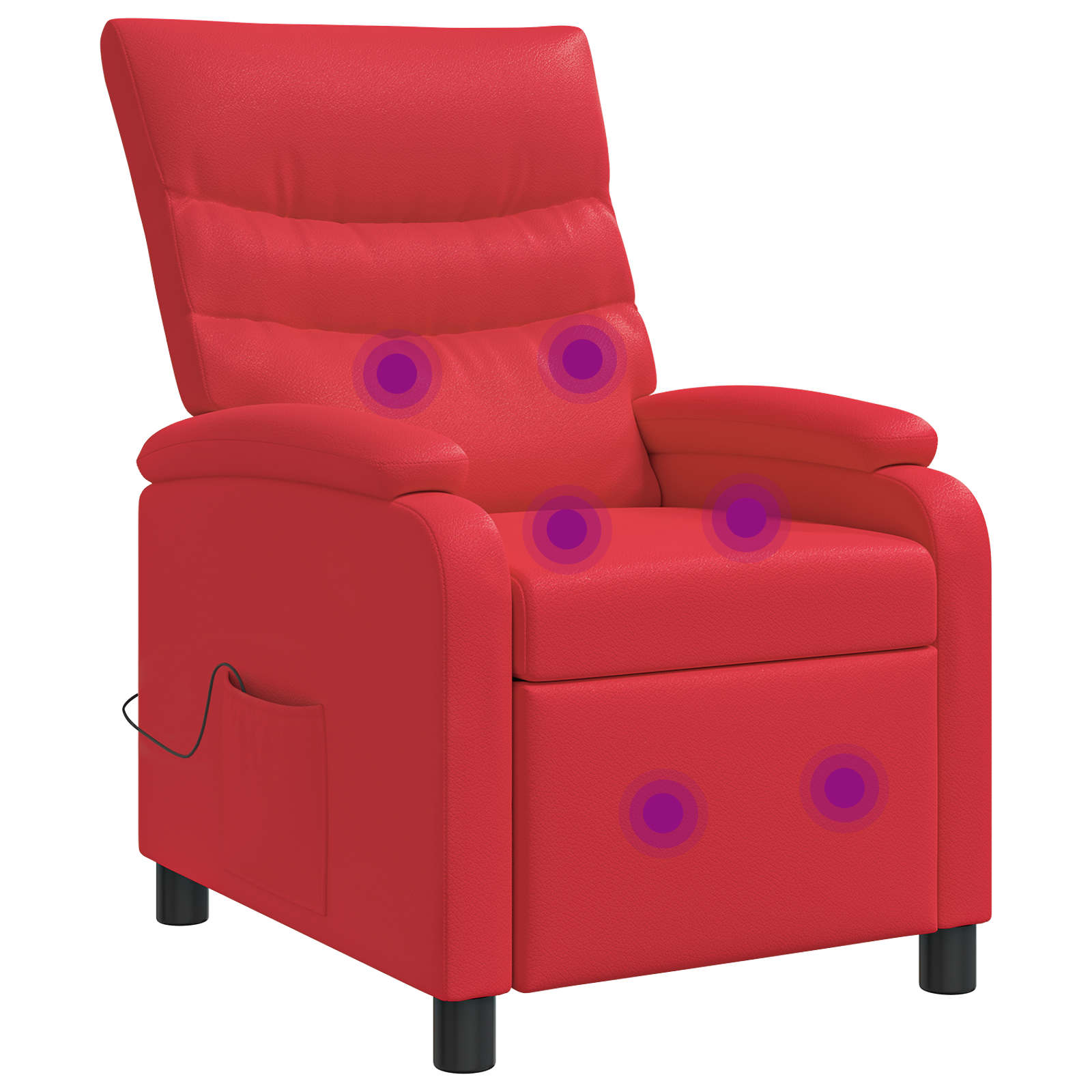 vidaXL Relaxfauteuil Zwart Kunstleer