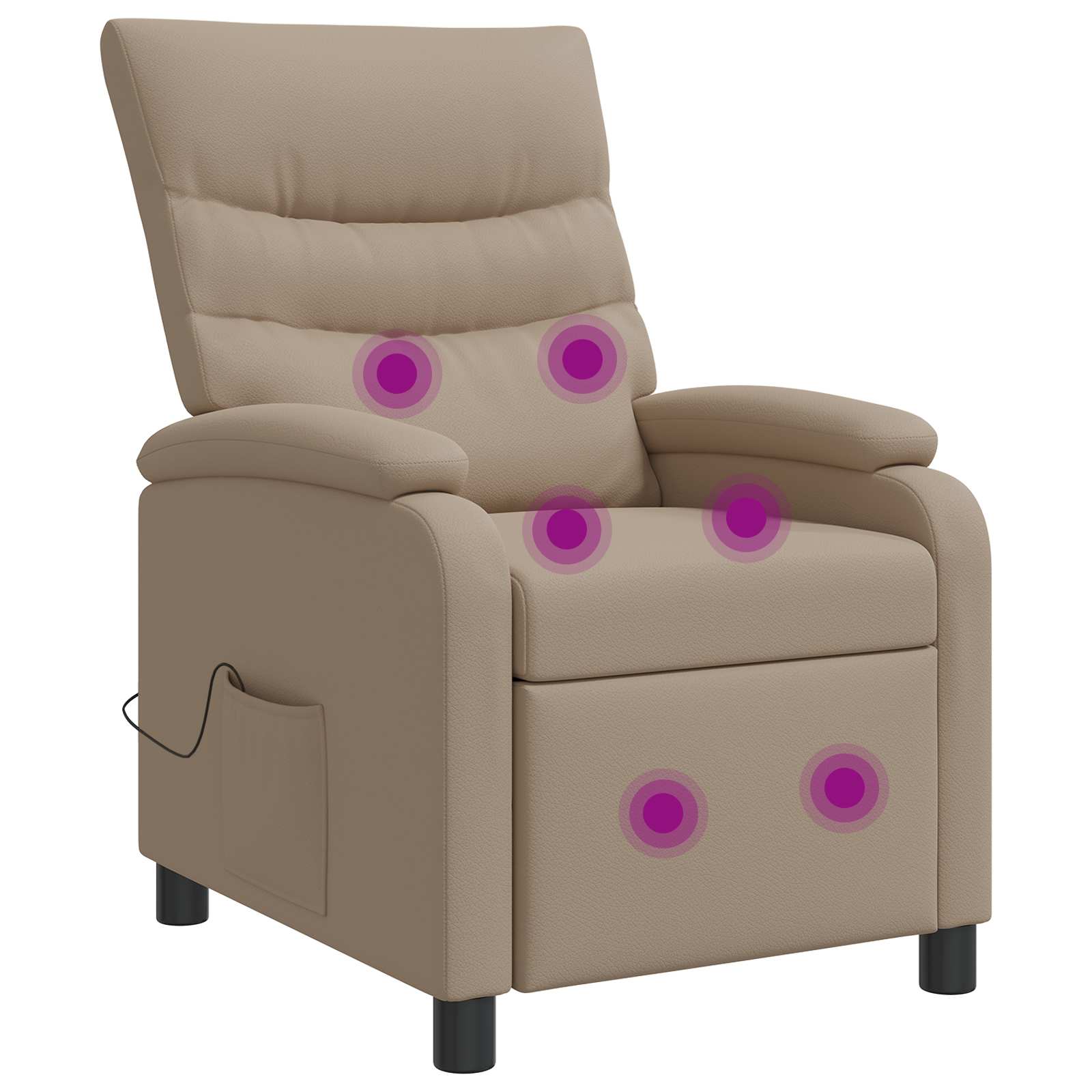 vidaXL Relaxfauteuil Zwart Kunstleer