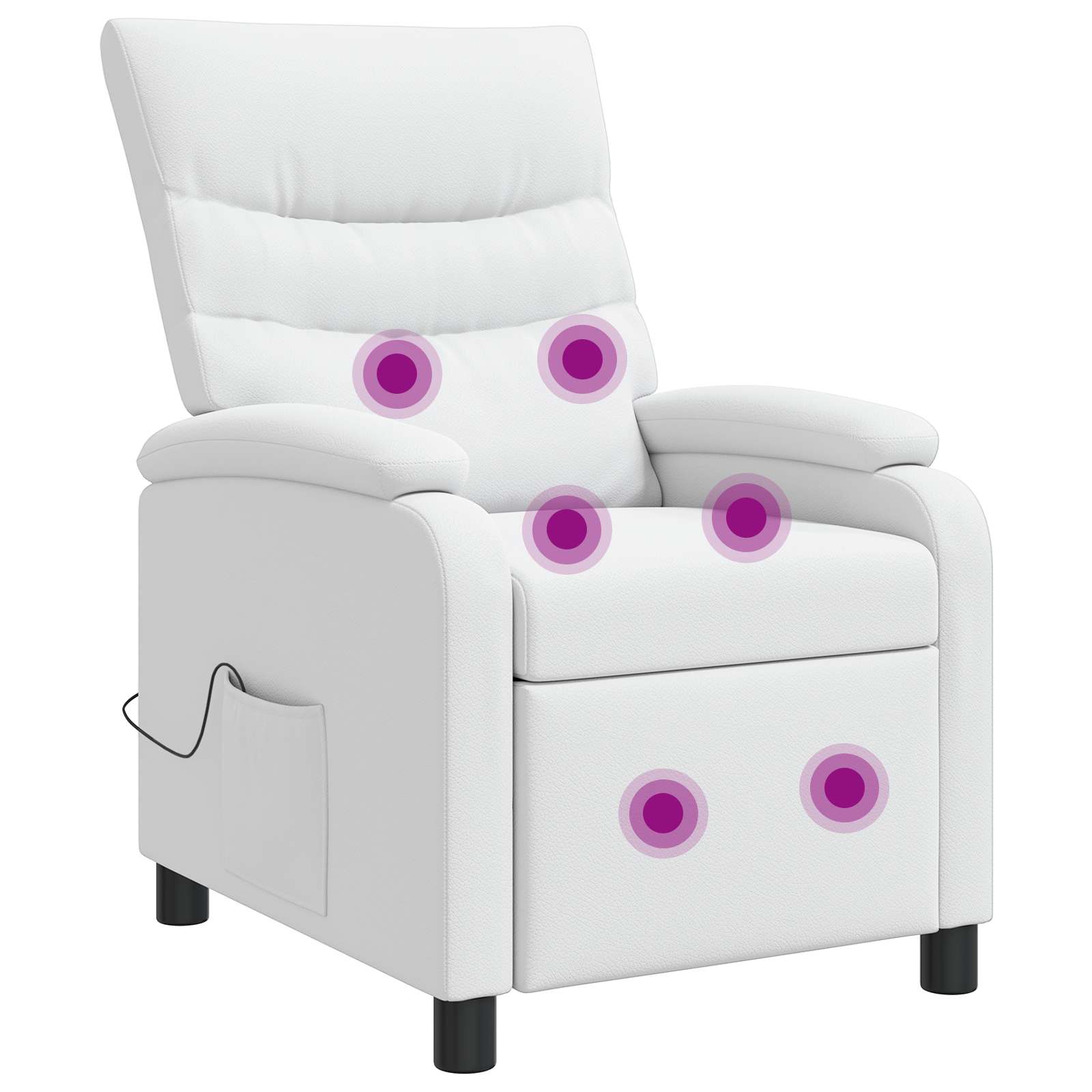 vidaXL Relaxfauteuil Zwart Kunstleer