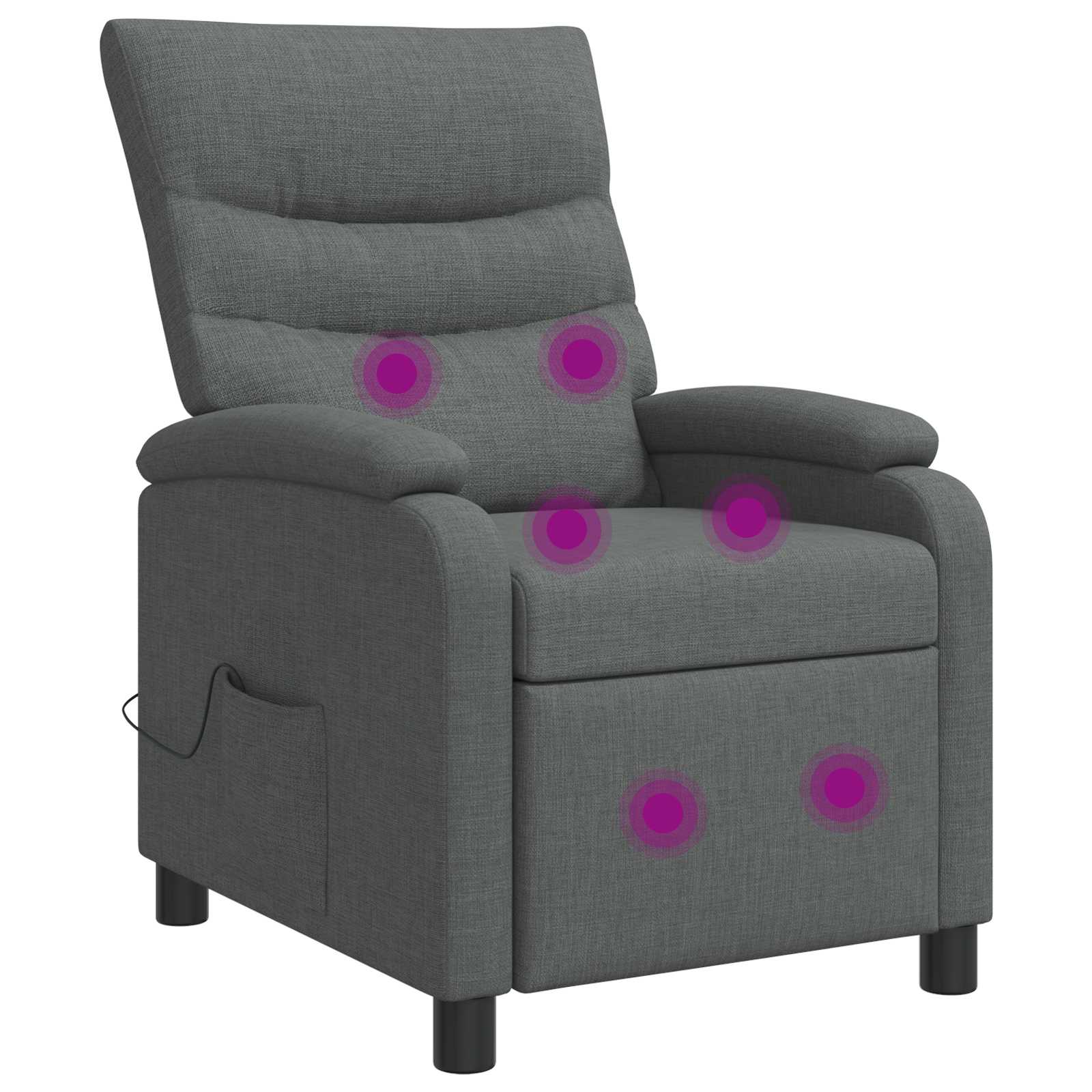 vidaXL Relaxfauteuil Lichtgrijs Stof