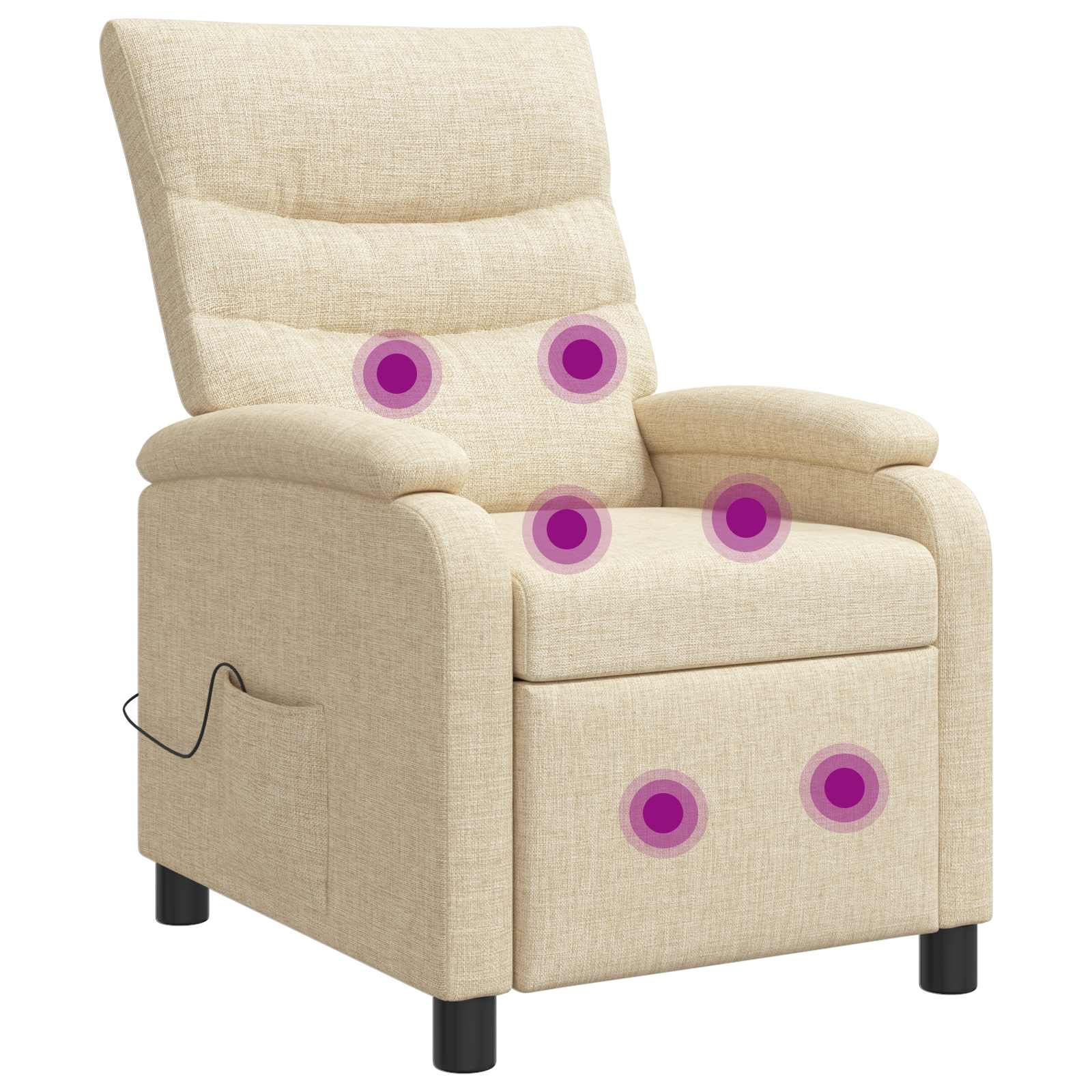 vidaXL Relaxfauteuil Lichtgrijs Stof