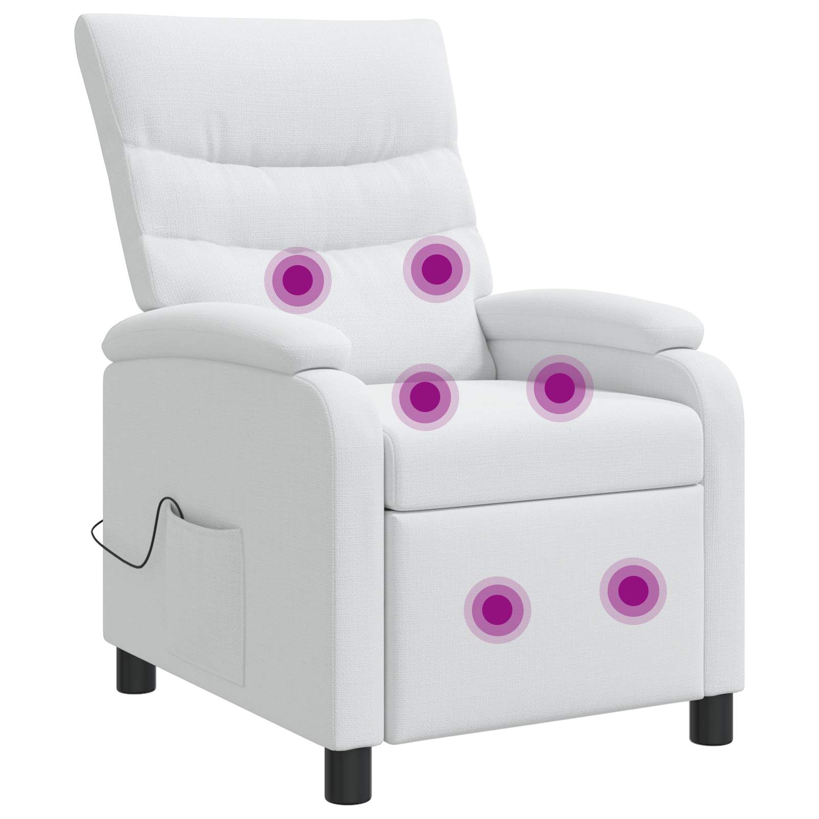 vidaXL Relaxfauteuil Lichtgrijs Stof