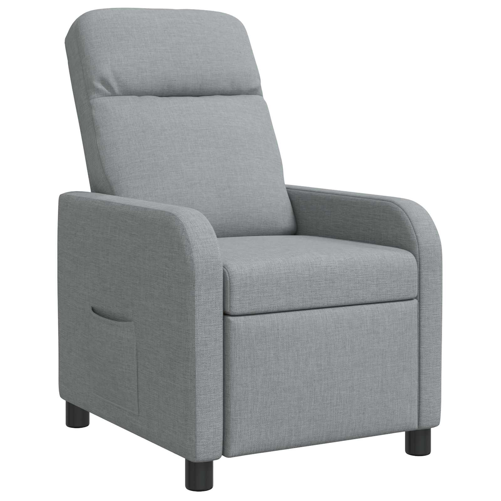 vidaXL Relaxfauteuil Lichtgrijs Stof
