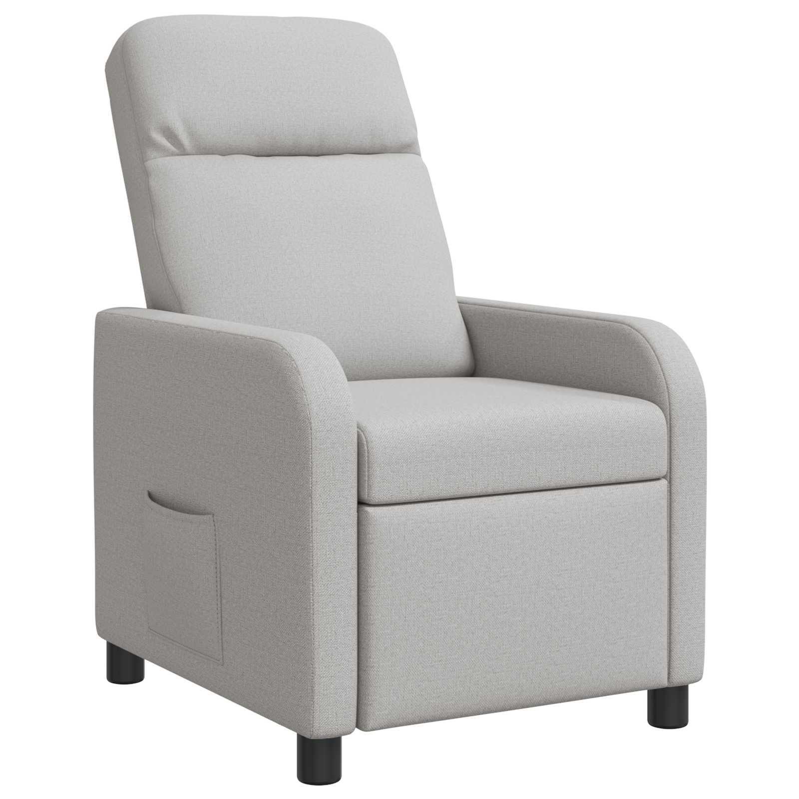 vidaXL Relaxfauteuil Lichtgrijs Stof