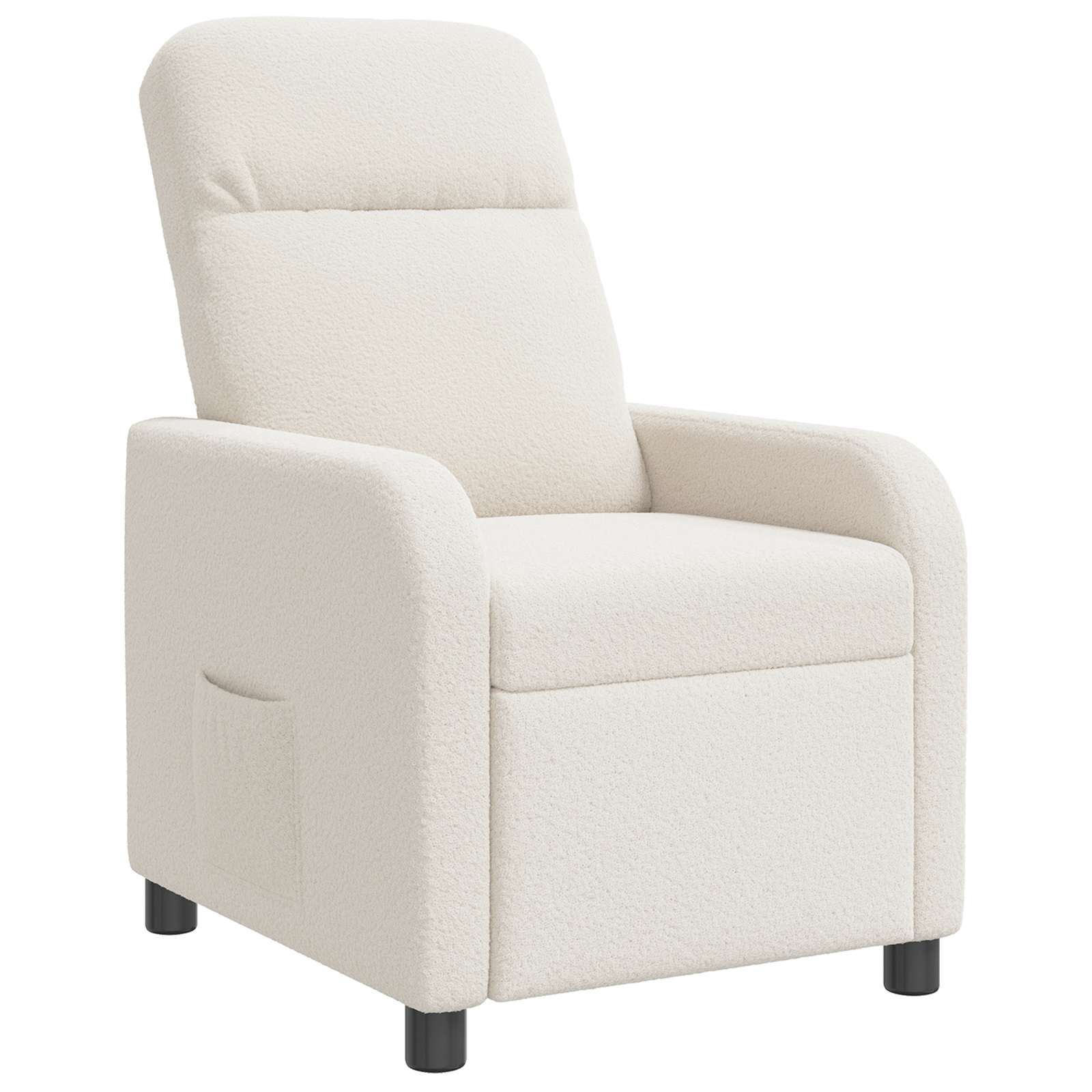 vidaXL Relaxfauteuil Lichtgrijs Bouclé