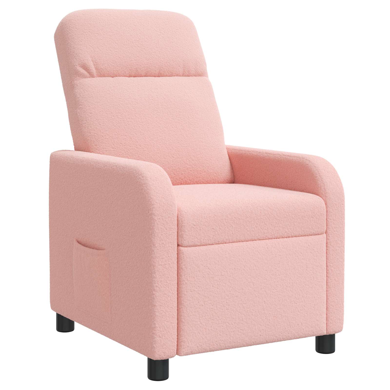vidaXL Relaxfauteuil Lichtgrijs Bouclé