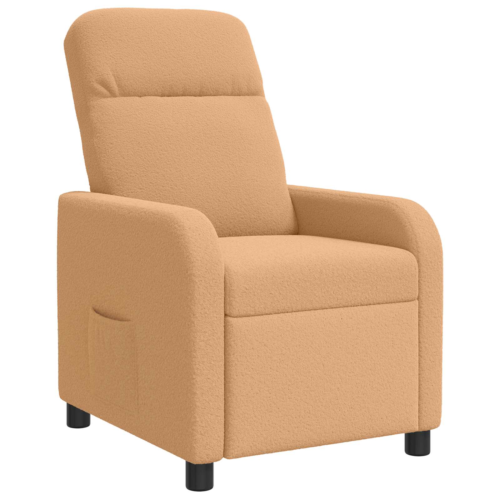 vidaXL Relaxfauteuil Lichtgrijs Bouclé
