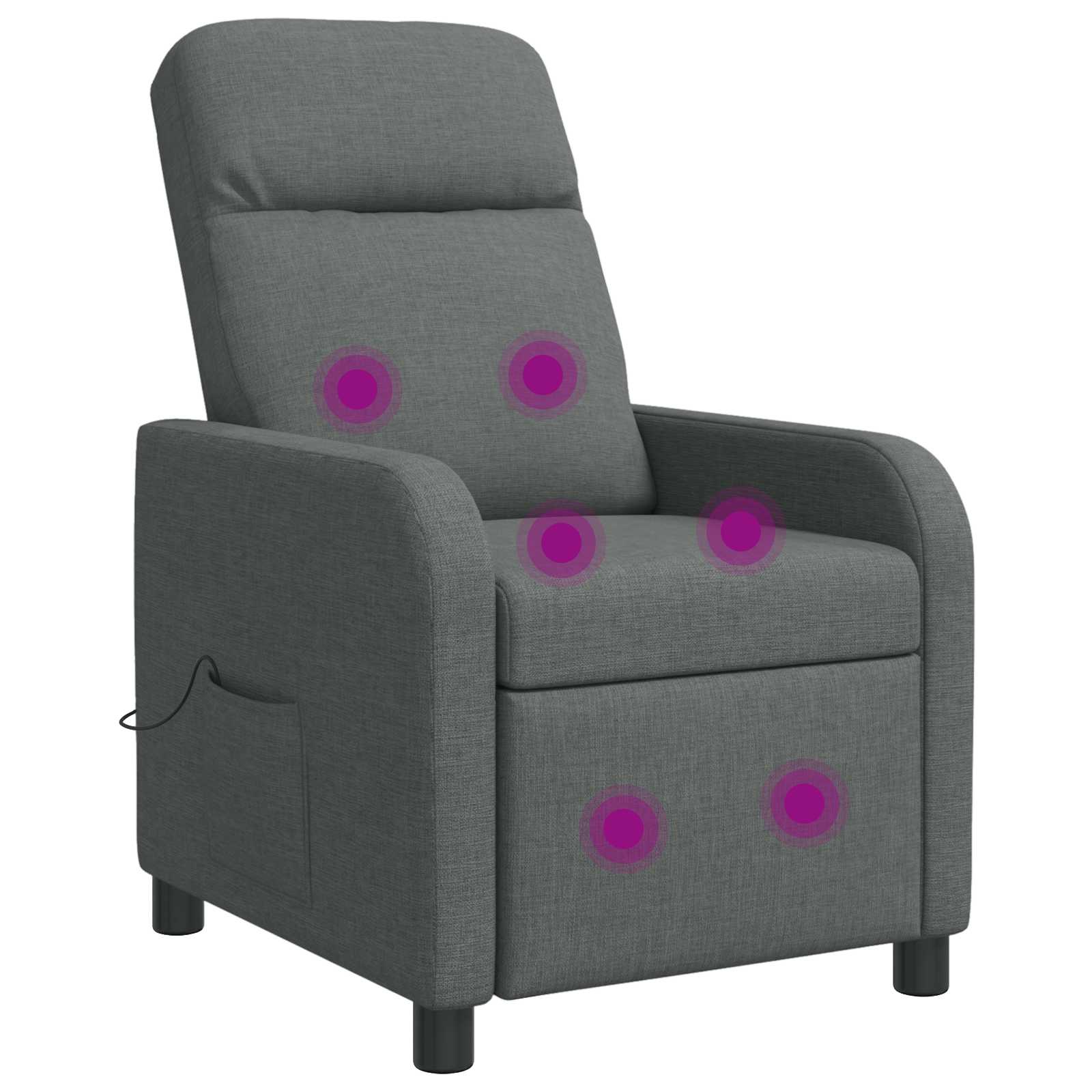 vidaXL Relaxfauteuil Lichtgrijs Stof