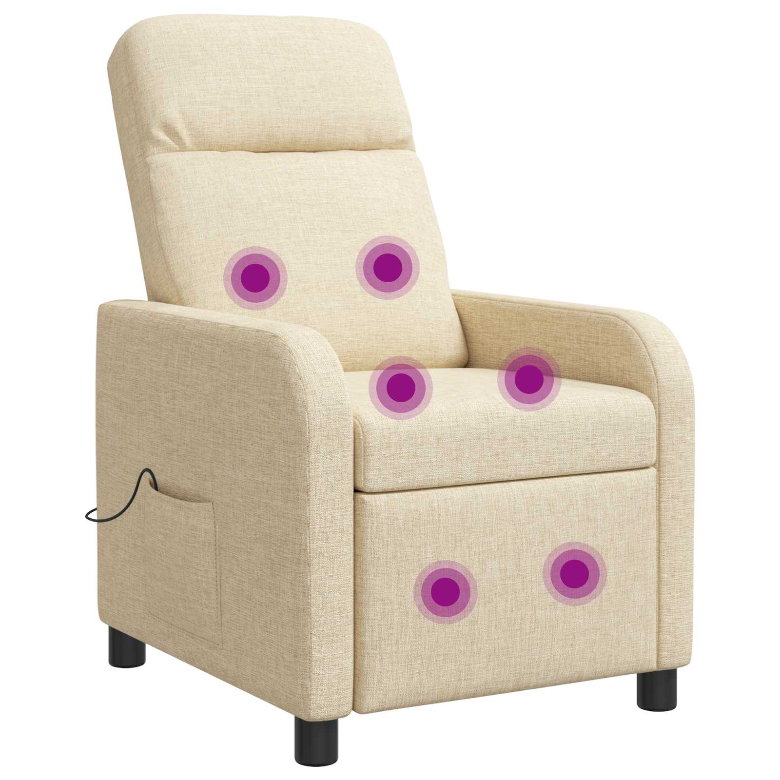 vidaXL Relaxfauteuil Lichtgrijs Stof