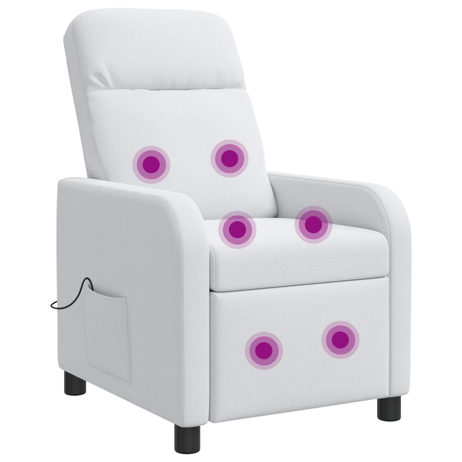 vidaXL Relaxfauteuil Lichtgrijs Stof