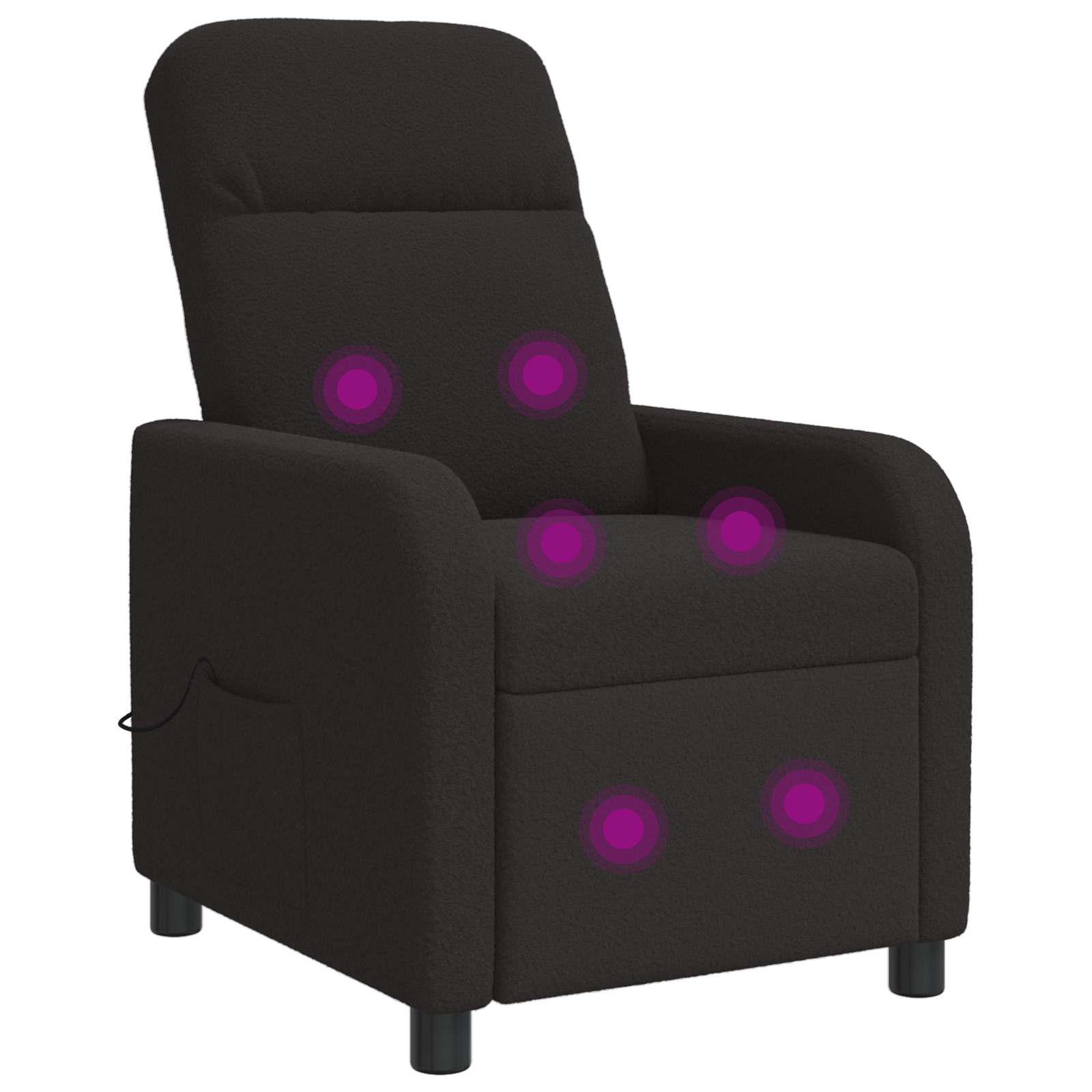 vidaXL Relaxfauteuil Lichtgrijs Bouclé