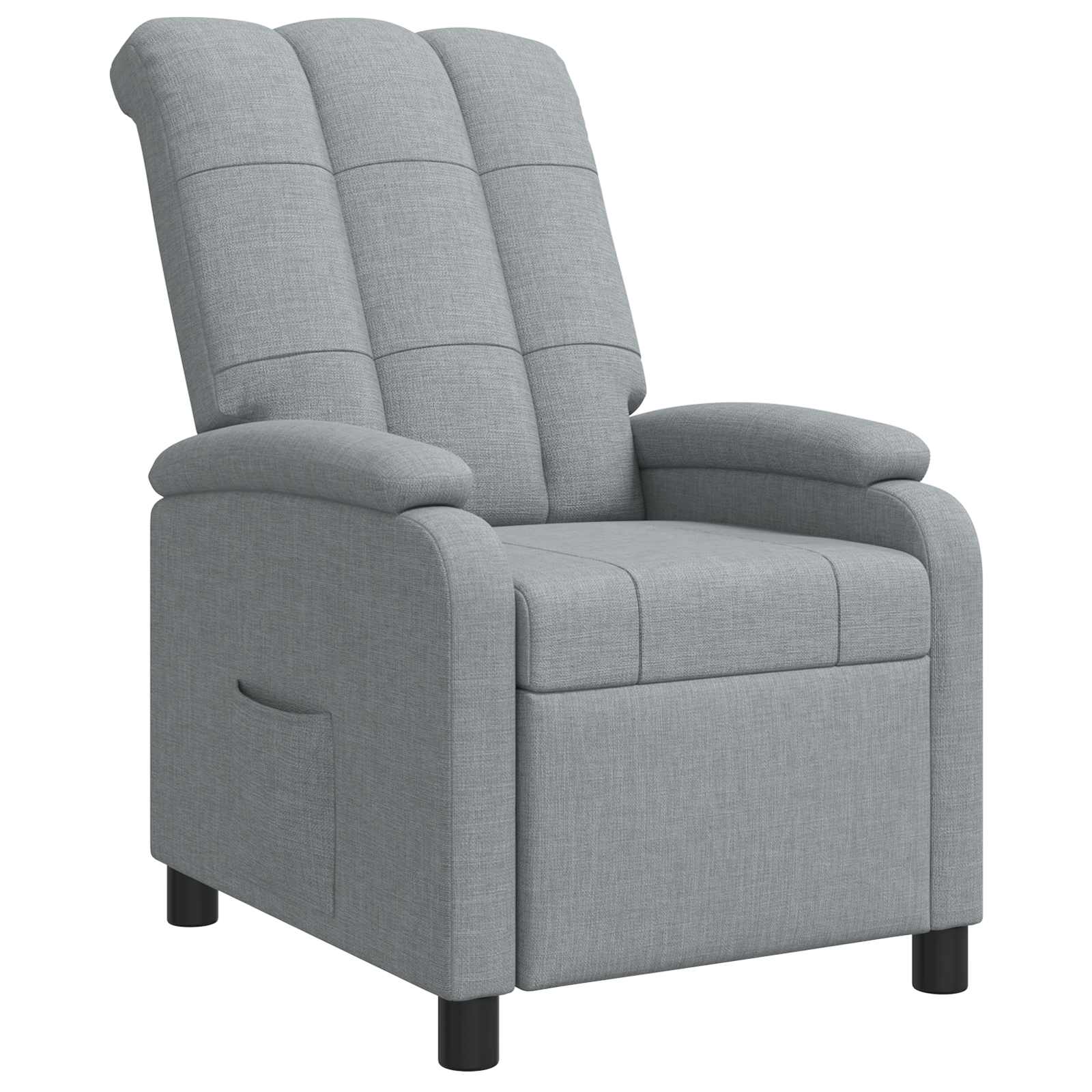 vidaXL Relaxfauteuil Lichtgrijs Stof
