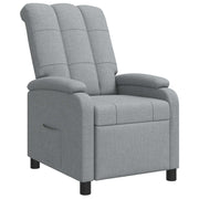 vidaXL Relaxfauteuil Lichtgrijs Stof