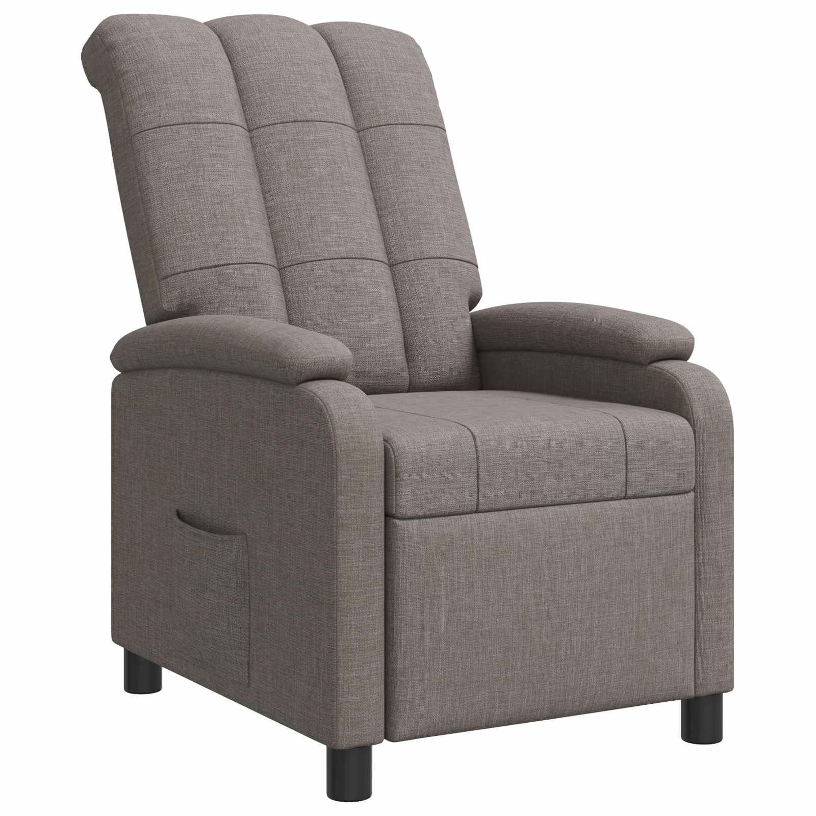 vidaXL Relaxfauteuil Lichtgrijs Stof