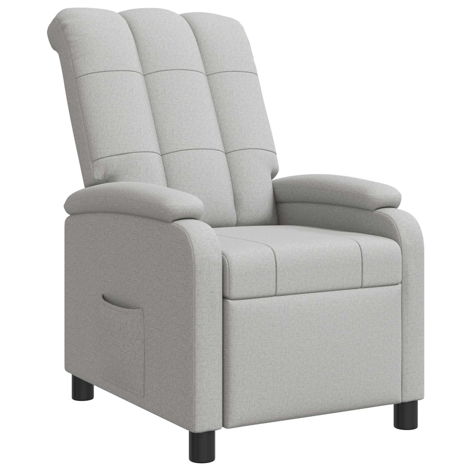 vidaXL Relaxfauteuil Lichtgrijs Stof