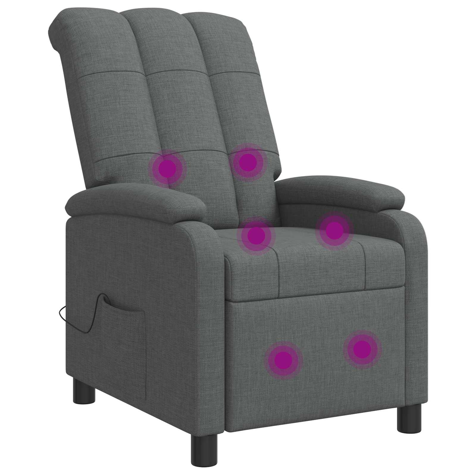 vidaXL Relaxfauteuil Lichtgrijs Stof