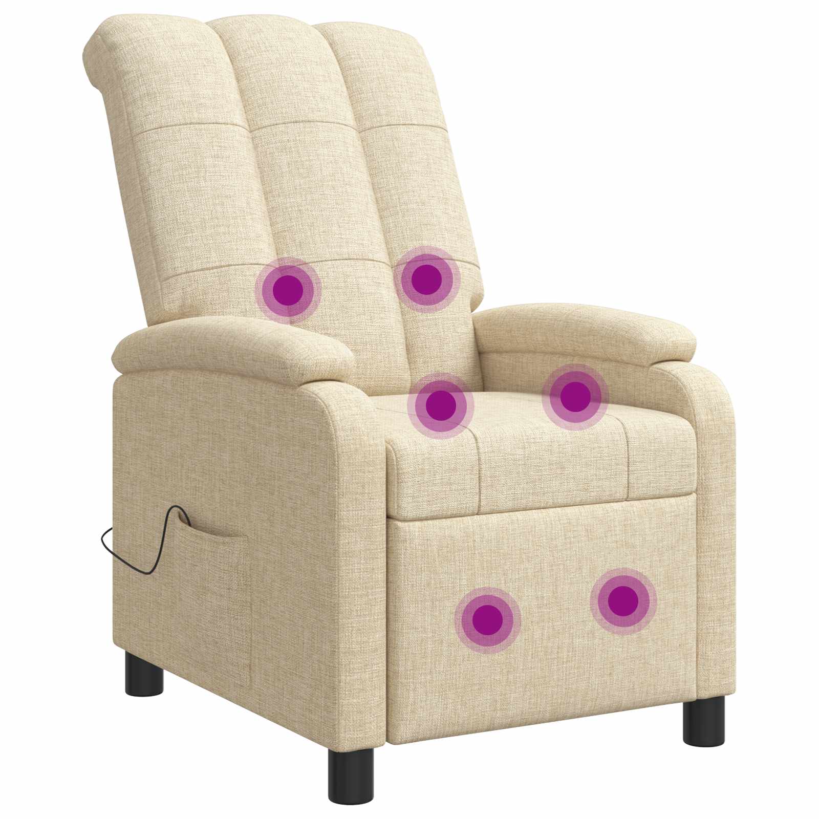 vidaXL Relaxfauteuil Lichtgrijs Stof