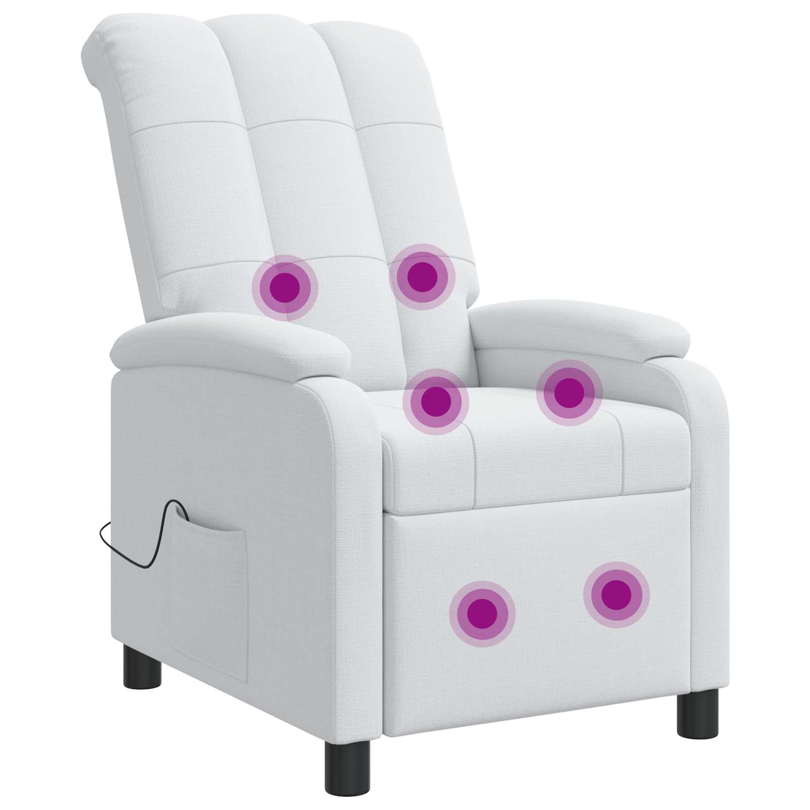 vidaXL Relaxfauteuil Lichtgrijs Stof