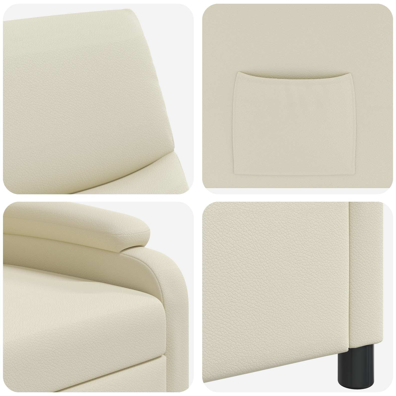 vidaXL Relaxfauteuil Zwart Kunstleer