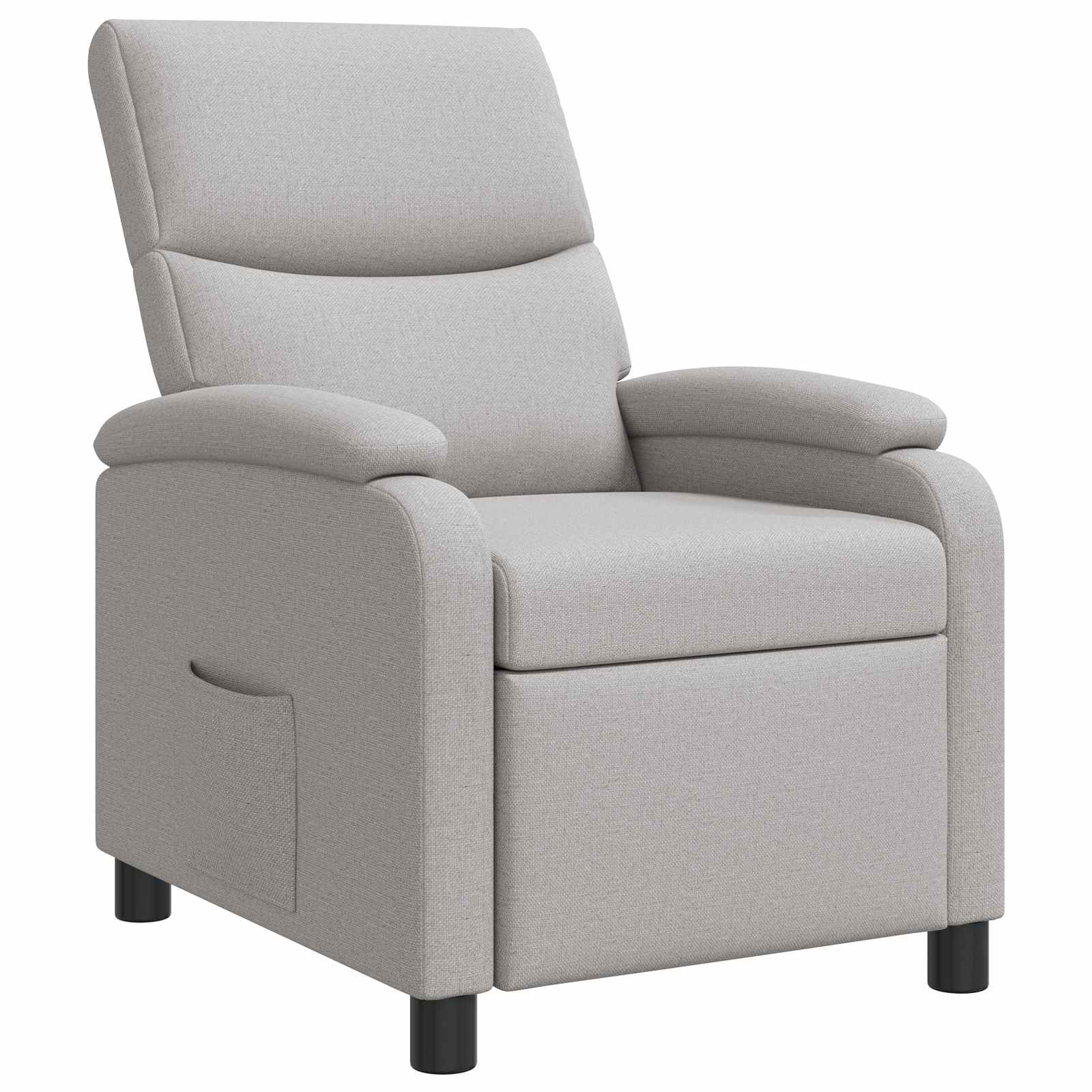 vidaXL Relaxfauteuil Lichtgrijs Stof