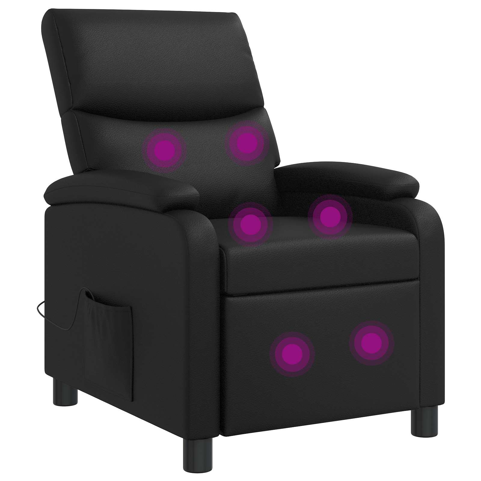 vidaXL Relaxfauteuil Zwart Kunstleer