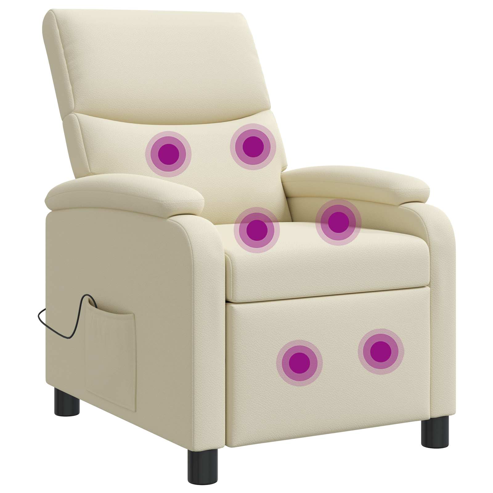 vidaXL Relaxfauteuil Zwart Kunstleer