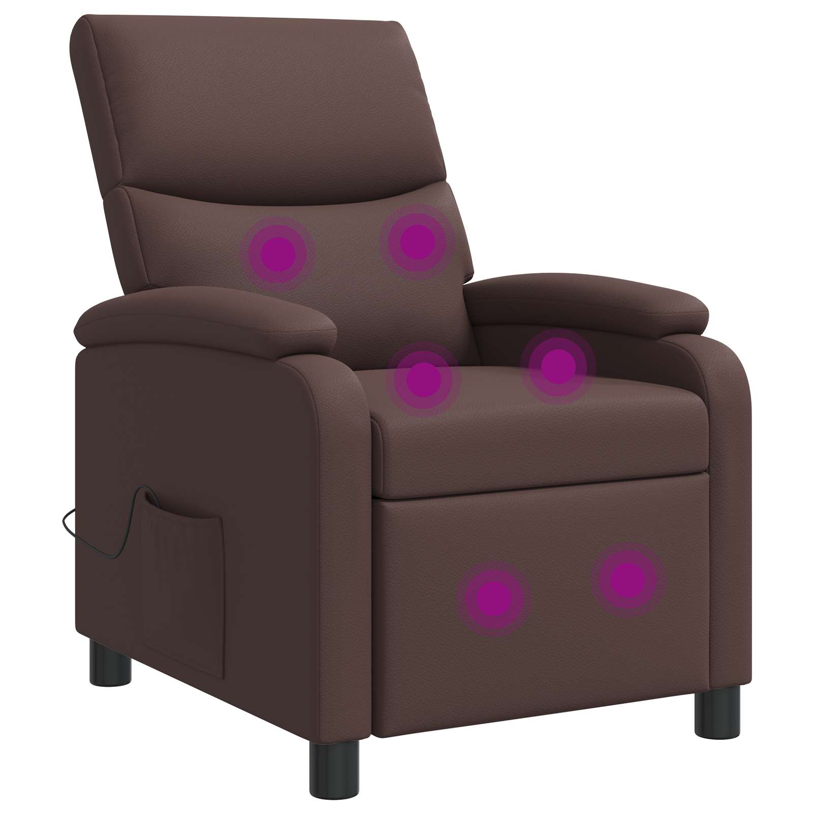 vidaXL Relaxfauteuil Zwart Kunstleer