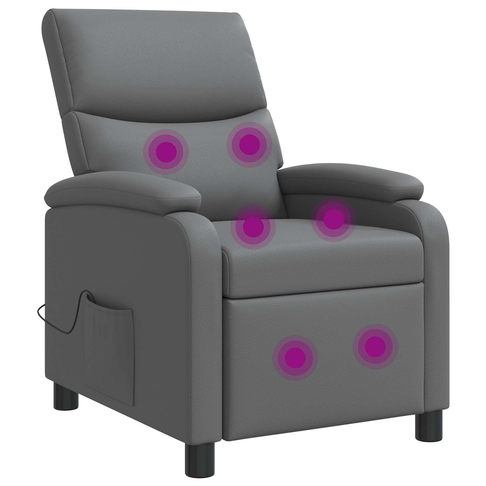vidaXL Relaxfauteuil Zwart Kunstleer