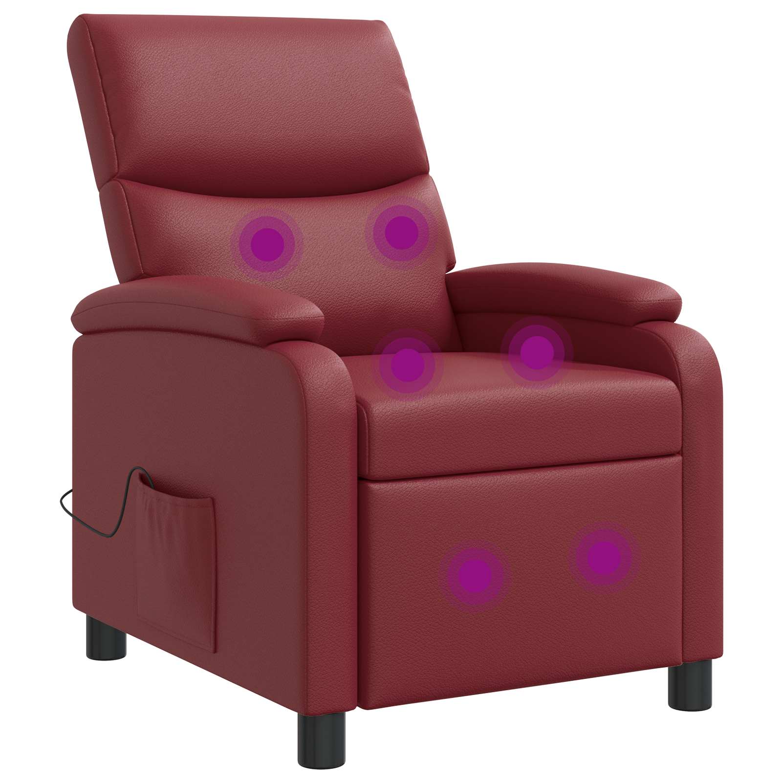 vidaXL Relaxfauteuil Zwart Kunstleer