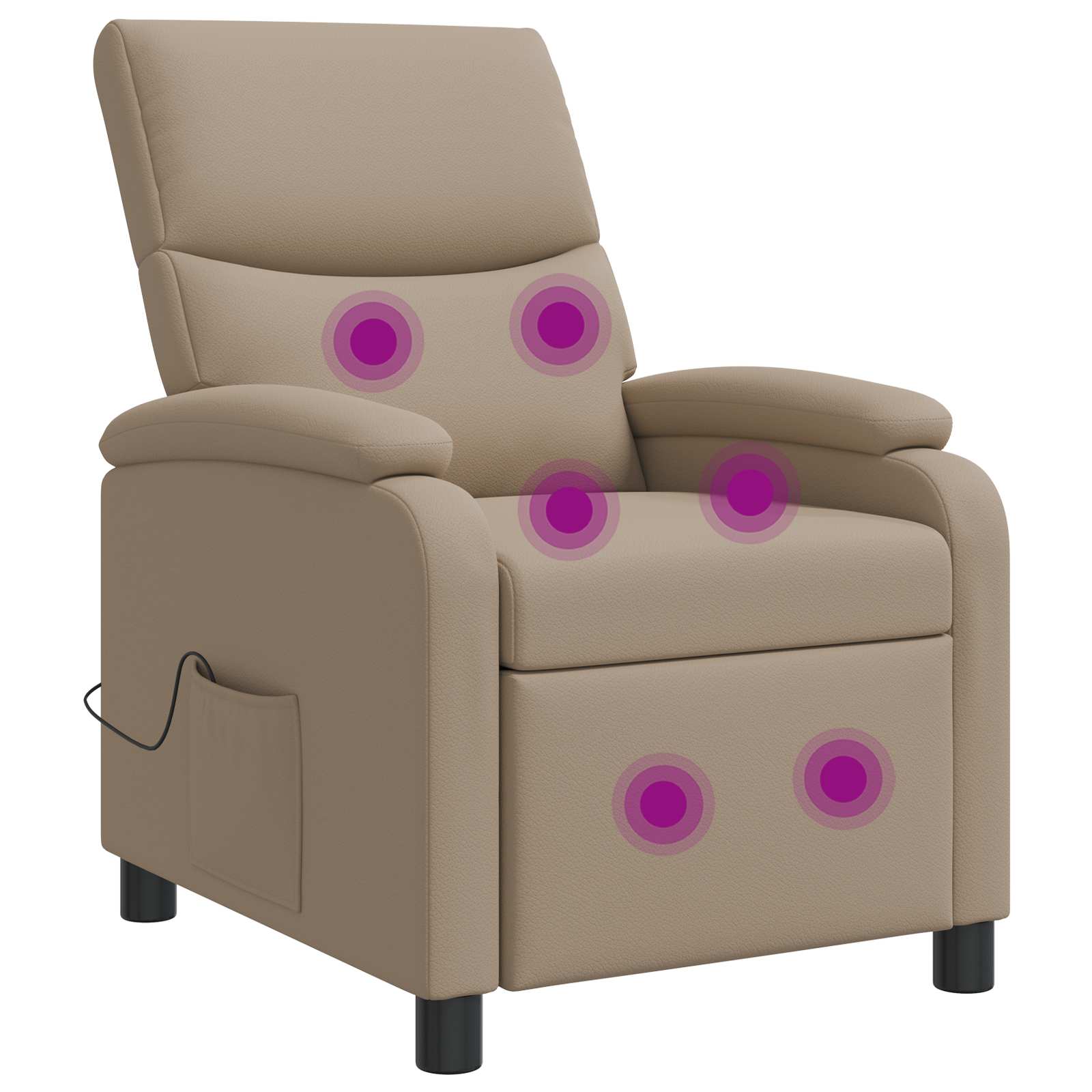vidaXL Relaxfauteuil Zwart Kunstleer