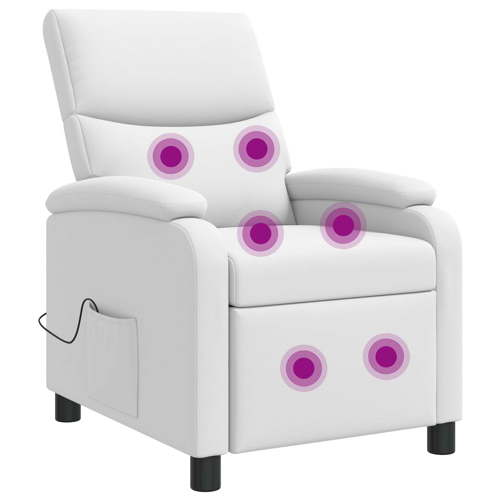 vidaXL Relaxfauteuil Zwart Kunstleer