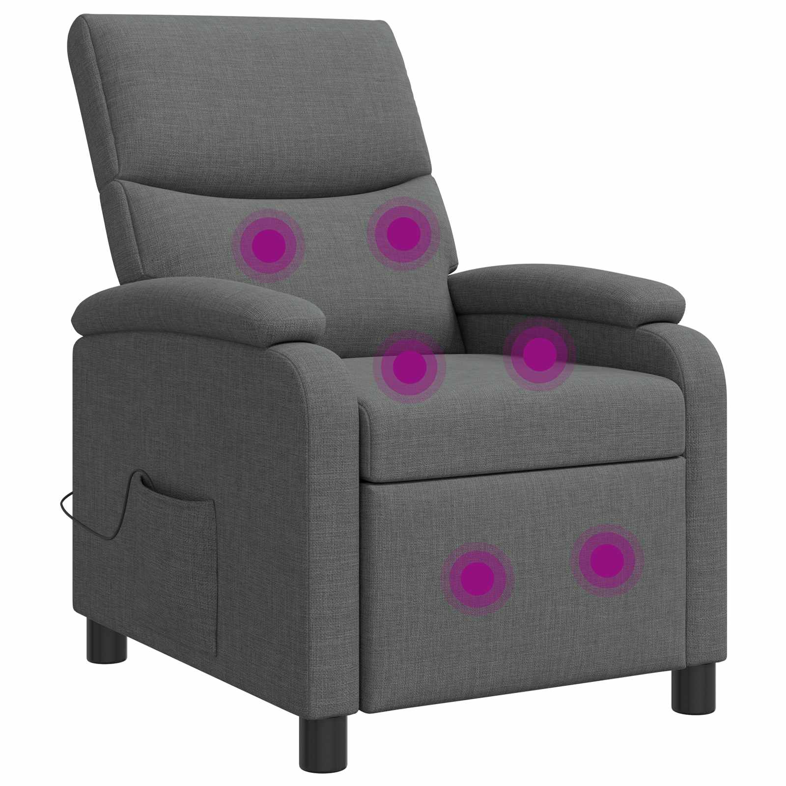 vidaXL Relaxfauteuil Lichtgrijs Stof