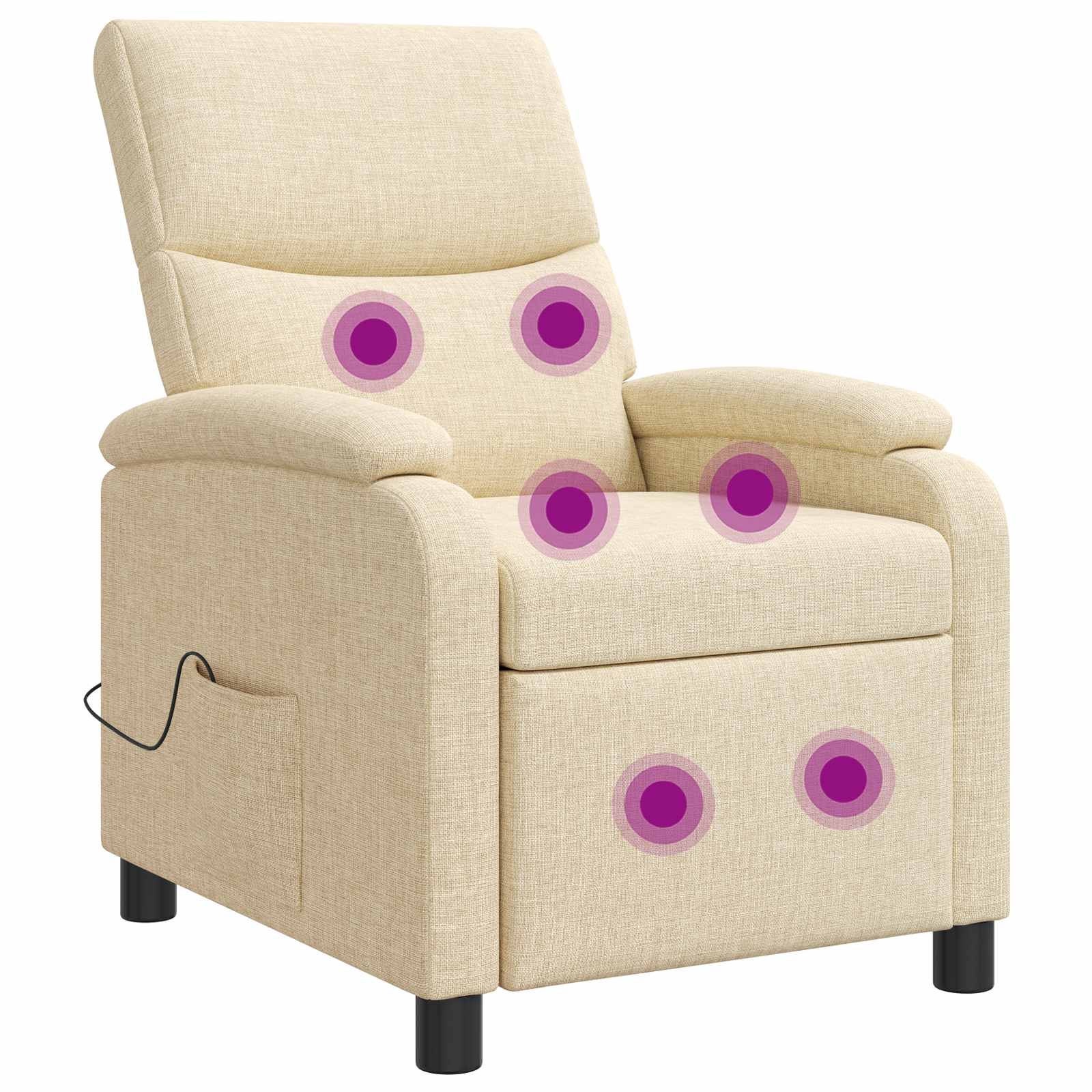 vidaXL Relaxfauteuil Lichtgrijs Stof