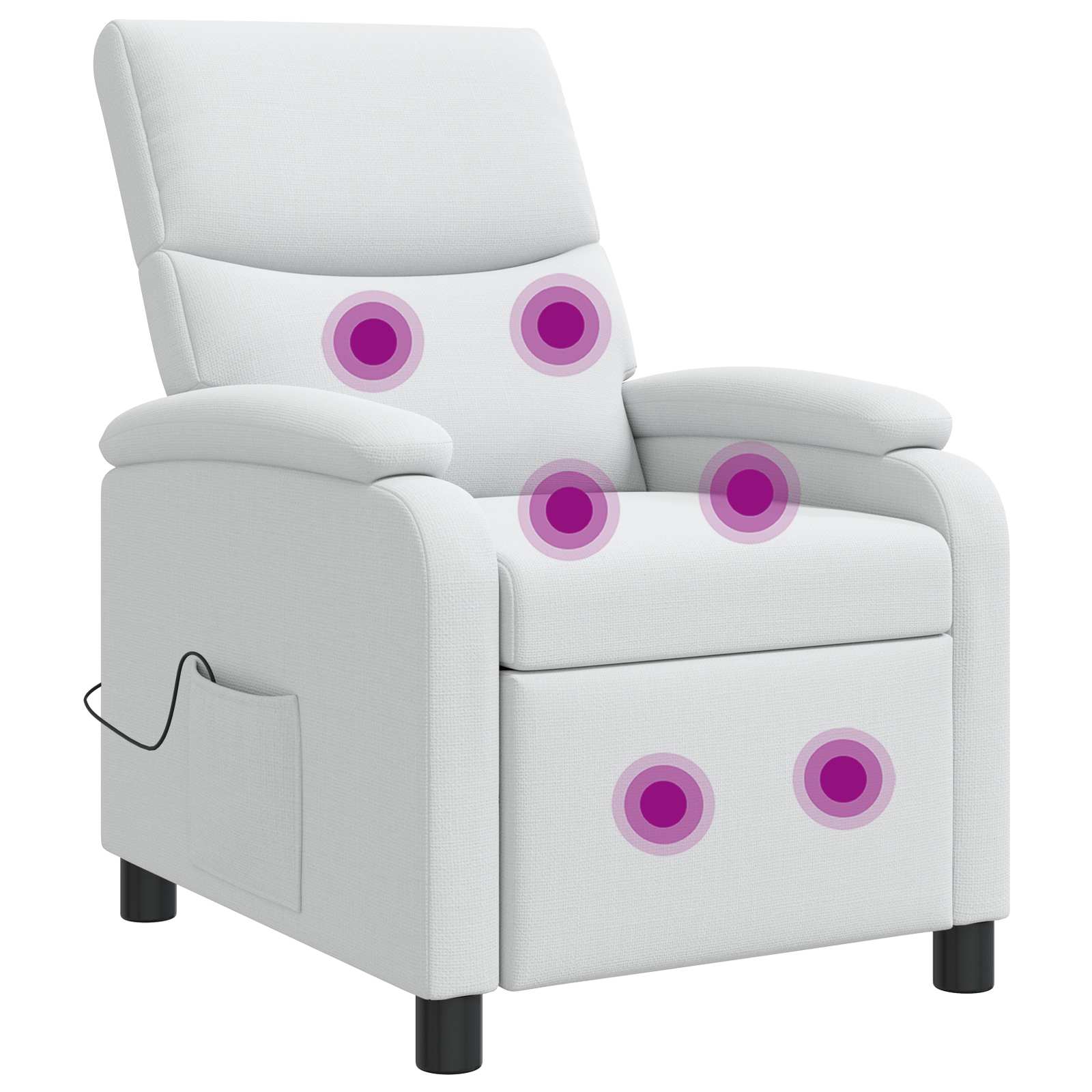 vidaXL Relaxfauteuil Lichtgrijs Stof