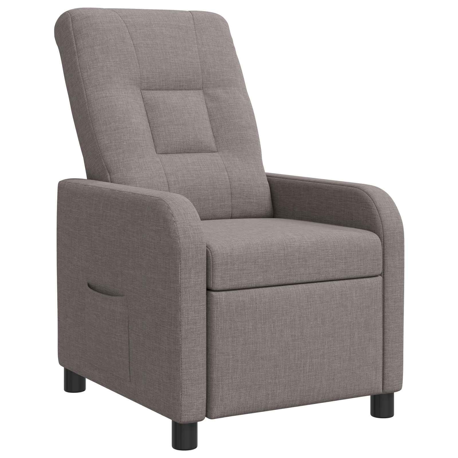 vidaXL Relaxfauteuil Lichtgrijs Stof