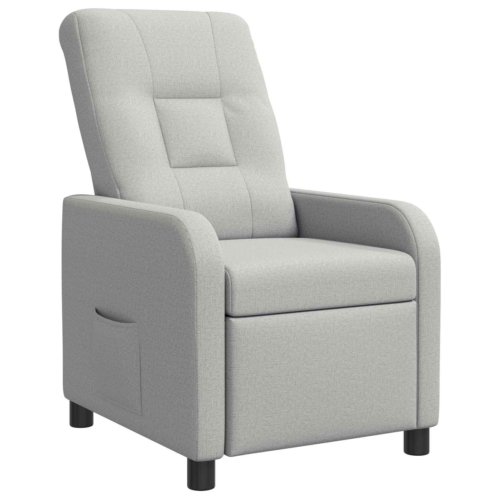 vidaXL Relaxfauteuil Lichtgrijs Stof
